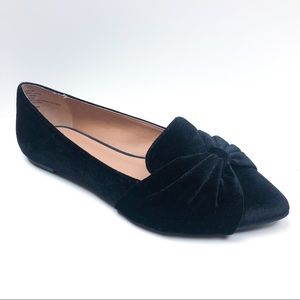 Torrid Black Velvet Pointed Toe Flats Wide Width